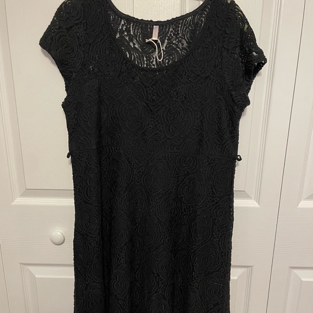 Pink Blush Maternity Dress Lace Size L